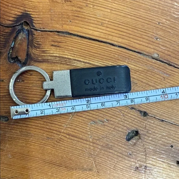Gucci Authentic Made in Italy Black and Silver Key Holder Keychain - Picture 8 of 8
